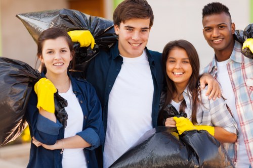 Recycling items during house clearance