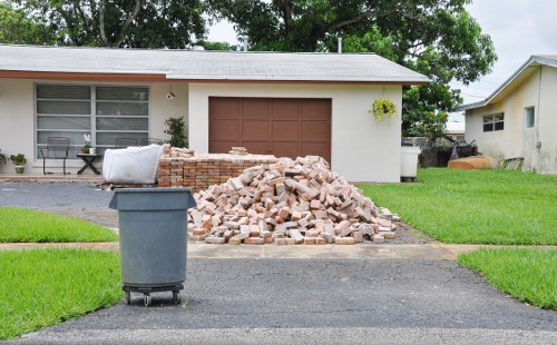 Professional furniture removal service in action