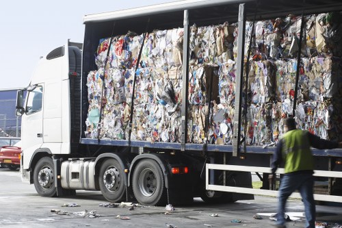 Recycling center handling furniture disposal